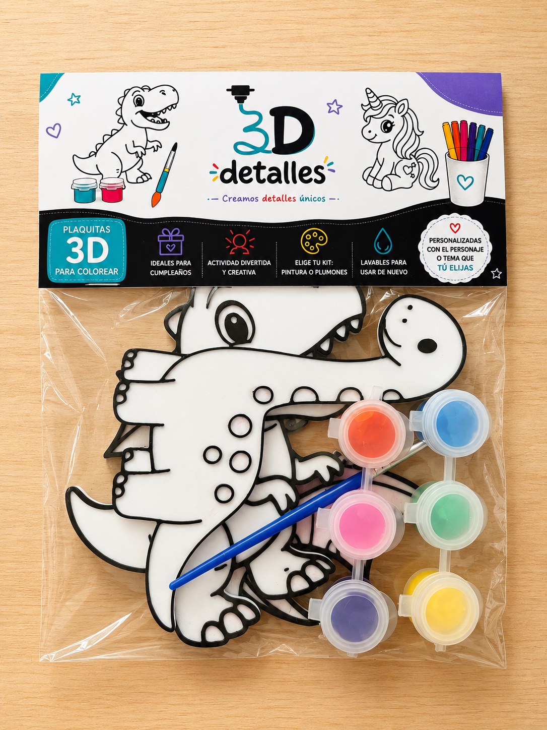 Productos 3D personalizados elaborados para actividades creativas